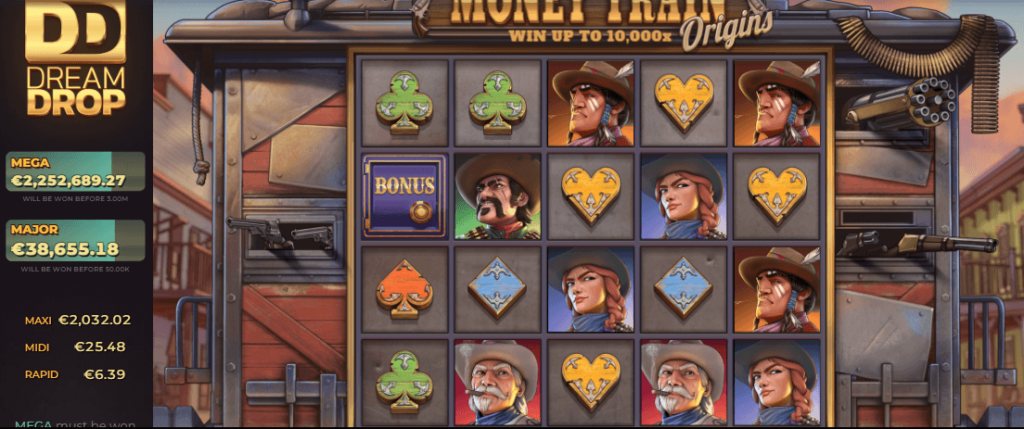 Money Train Origins Dream Drop สล็อต Relax Gaming เว็บตรง XOSLOT