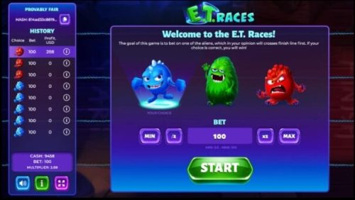 E.T. Races evoplay slots XOSLOT