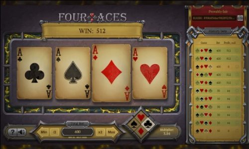Four Aces evoplay slots XOSLOT