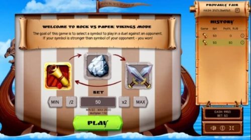 Rock vs Paper Viking’s mode slot evoplay