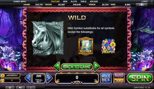 The Mythical Unicorn Slot live22