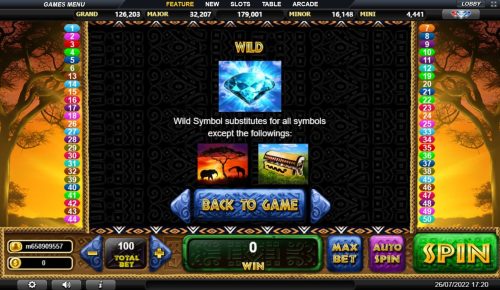 Wilds Of Africa Slot live22